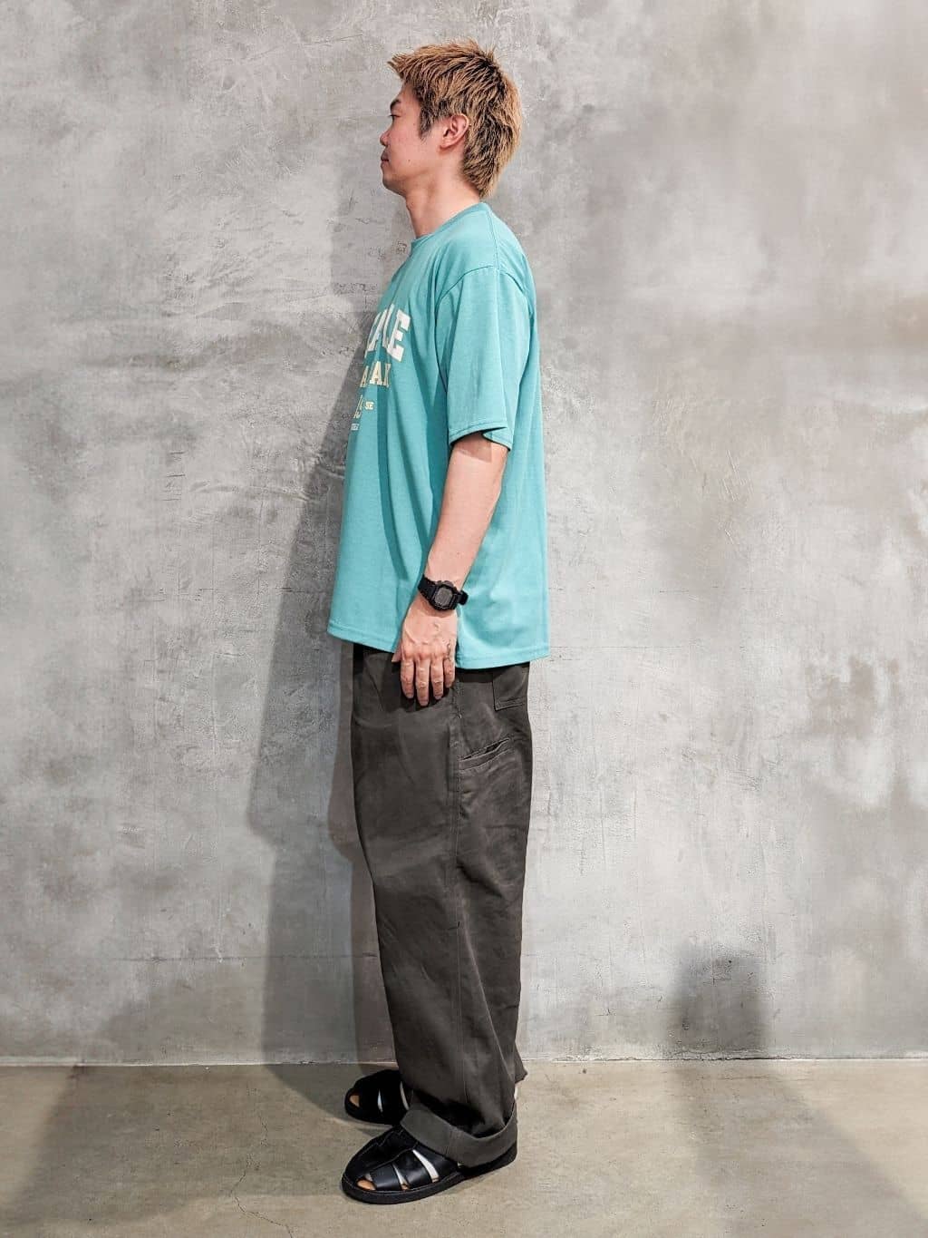 daiさんの「THE SHOP TK｜カレッジロゴ半袖Tシャツ /親子リンク/洗濯機OK」を使ったコーディネート