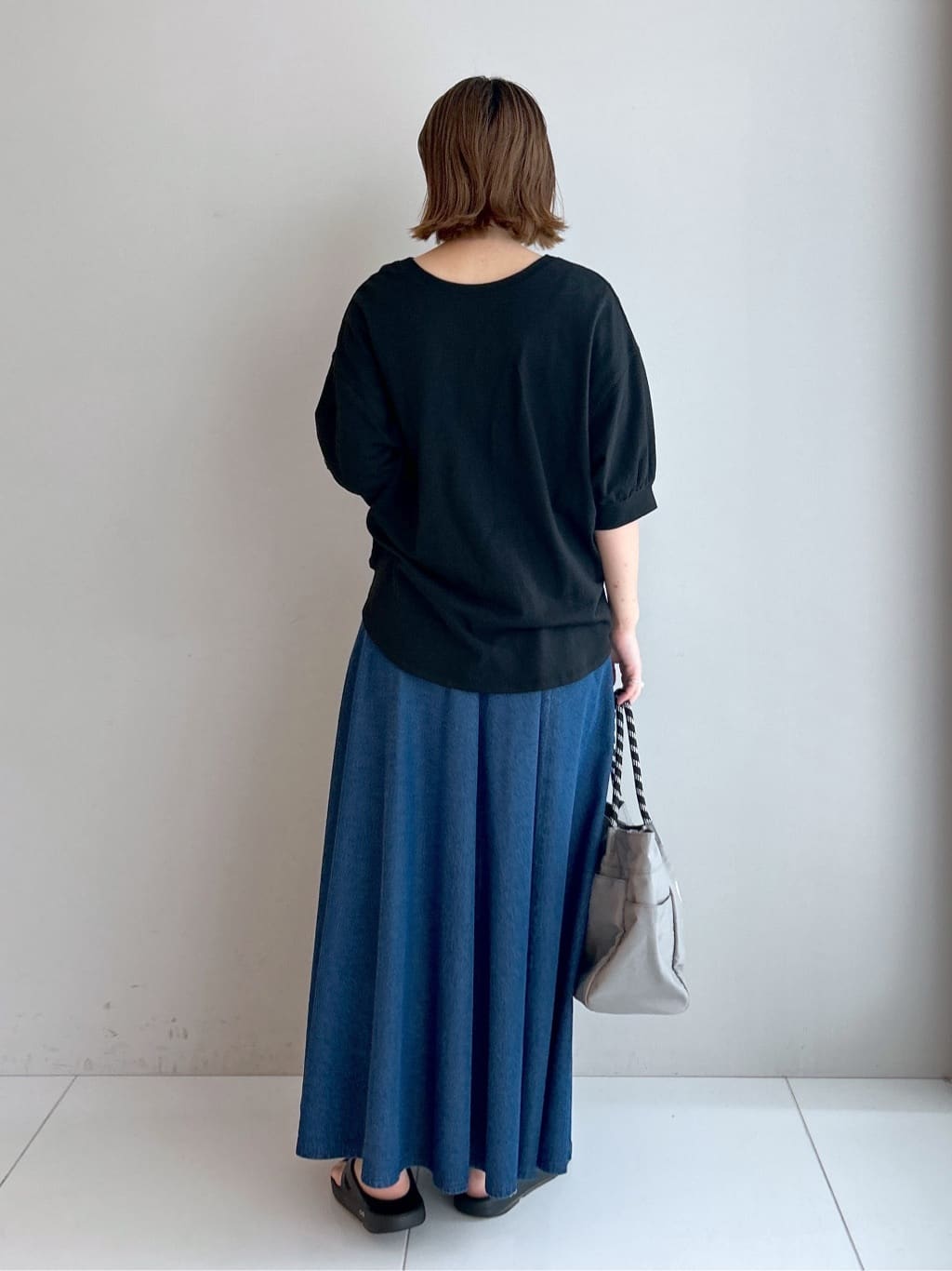 Hirokaさんの「Dessin｜【360度可愛い/前後2WAY/洗える】ライトコットンヘンリーカットソー」を使ったコーディネート