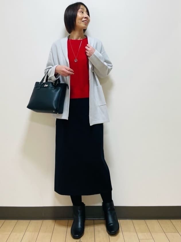 Riiさんの「Reflect｜【ライトアウター／気軽な羽織に◎】オフボディカーディガン」を使ったコーディネート