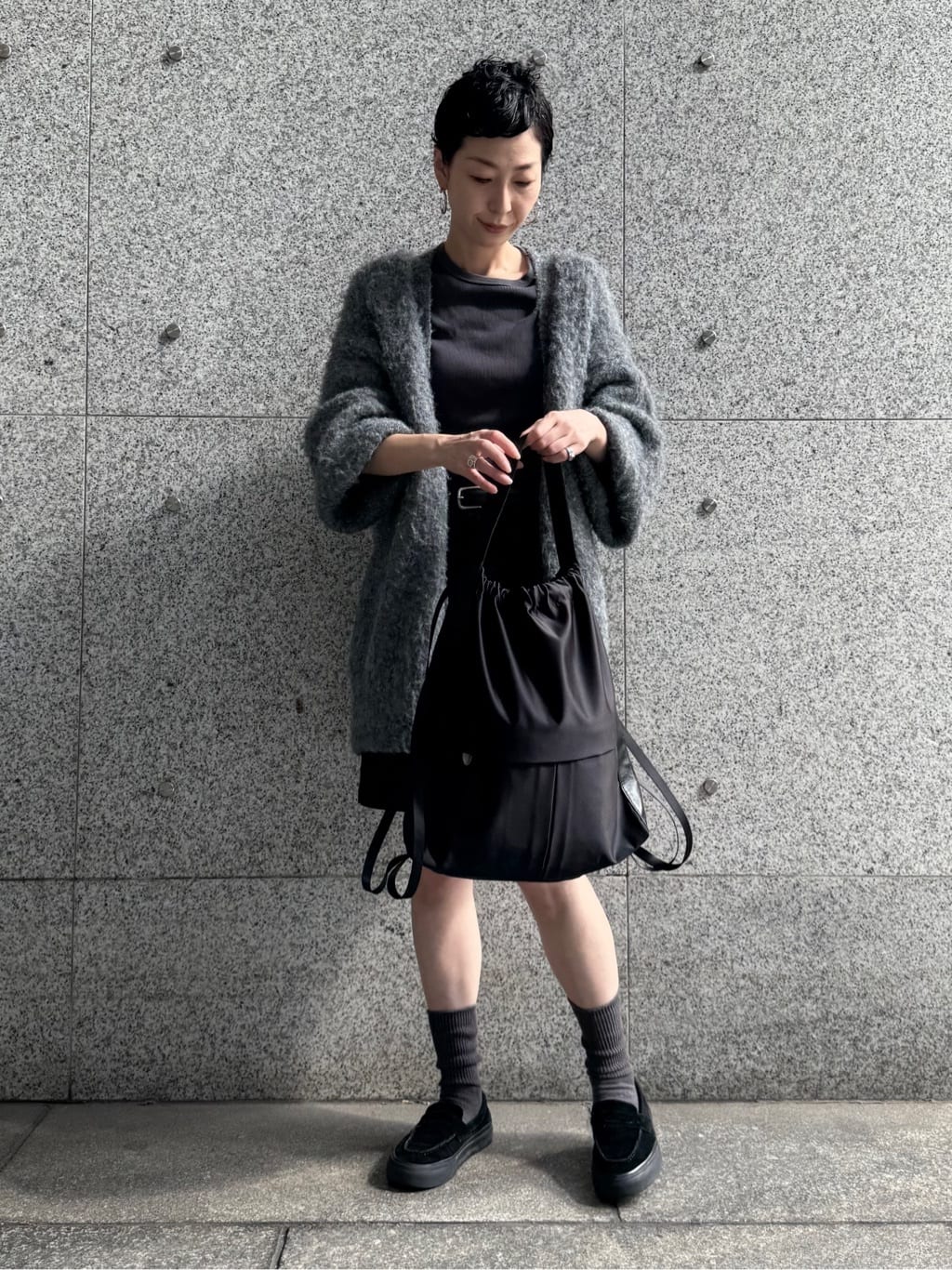Kさんの「HIROKO HAYASHI｜LUINI SATINE（ルイーニ サティーネ）2wayナップサック」を使ったコーディネート