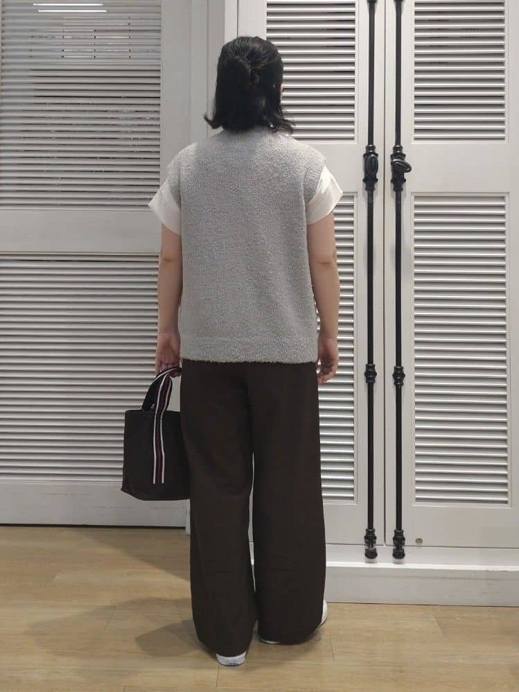 kaiさんの「Dessin｜【ウエストゴム・洗える】アウトポケットワイドパンツ（XS～L）」を使ったコーディネート