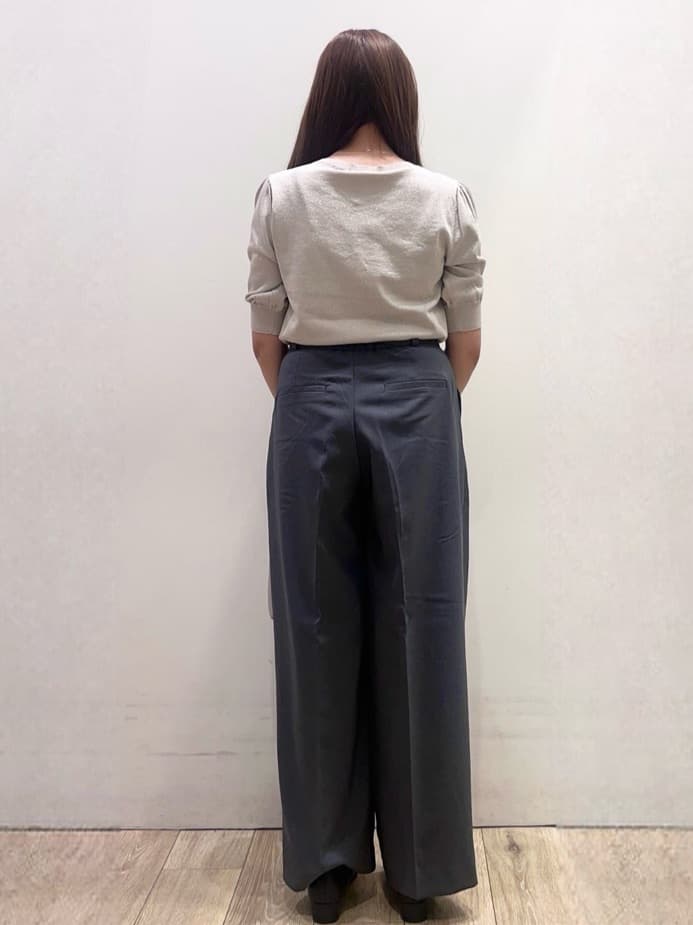Ririさんの「index｜ストレッチ2タックワイドパンツ【洗濯機洗い可／接触冷感／吸水速乾】」を使ったコーディネート