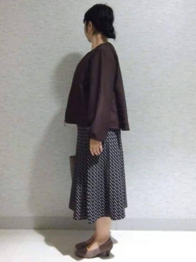 sakoさんの「Reflect｜【ライトアウター／ゆったり羽織れる／気軽な羽織りに◎】ライトブルゾン」を使ったコーディネート