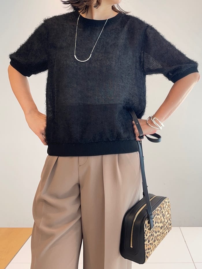 murayamaさんの「INDIVI｜ヘアリージャカードトップス」を使ったコーディネート