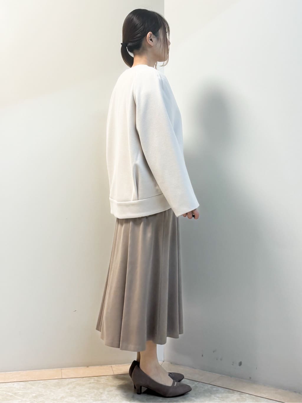 Sawaさんの「Reflect｜【ゆったりシルエット】ジャージメルトンコクーンジャケット」を使ったコーディネート