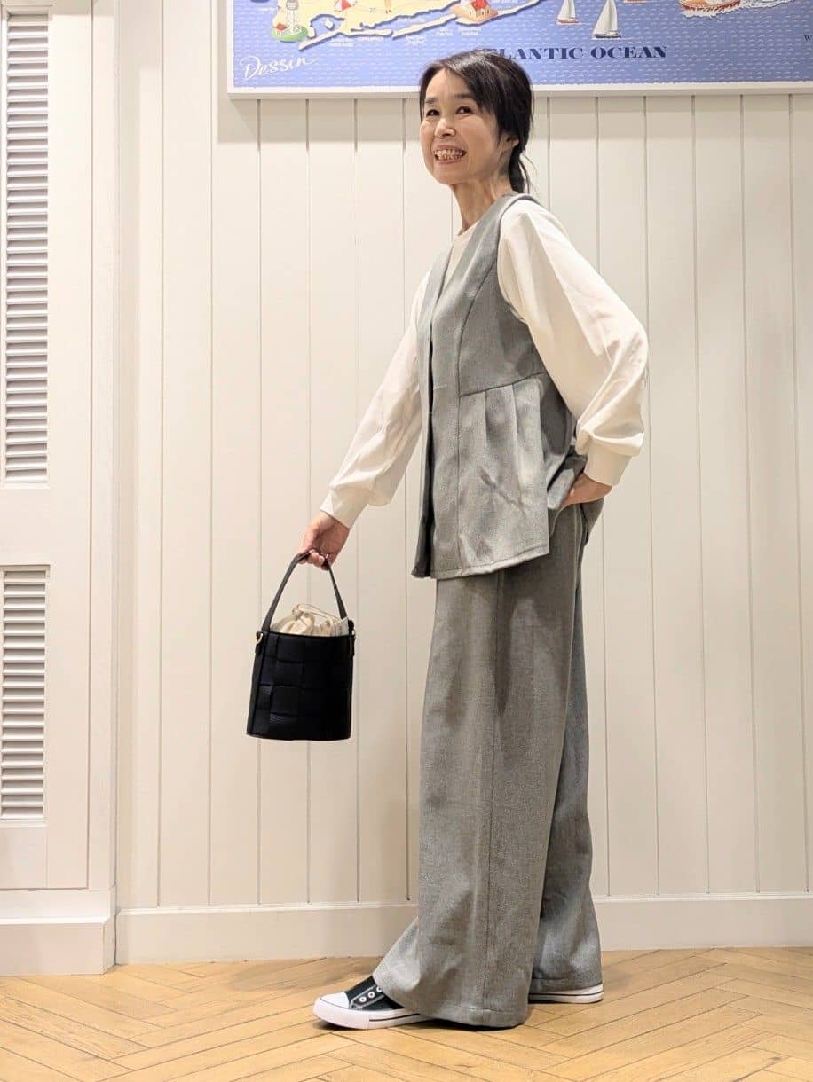 keikoさんの「Dessin｜【2WAY】メッシュバケツBAG」を使ったコーディネート
