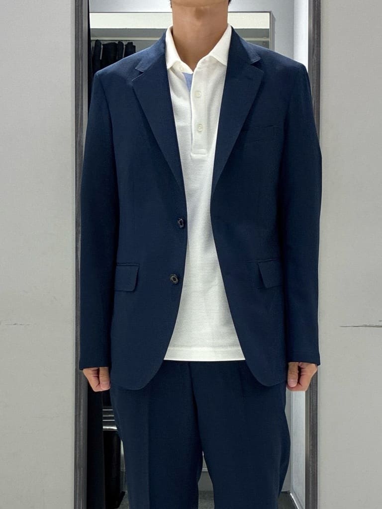 わいずみさんの「TAKEO KIKUCHI｜【COOL CITY WEAR】アーバンクール ジャケット /接触冷感・吸水速乾」を使ったコーディネート