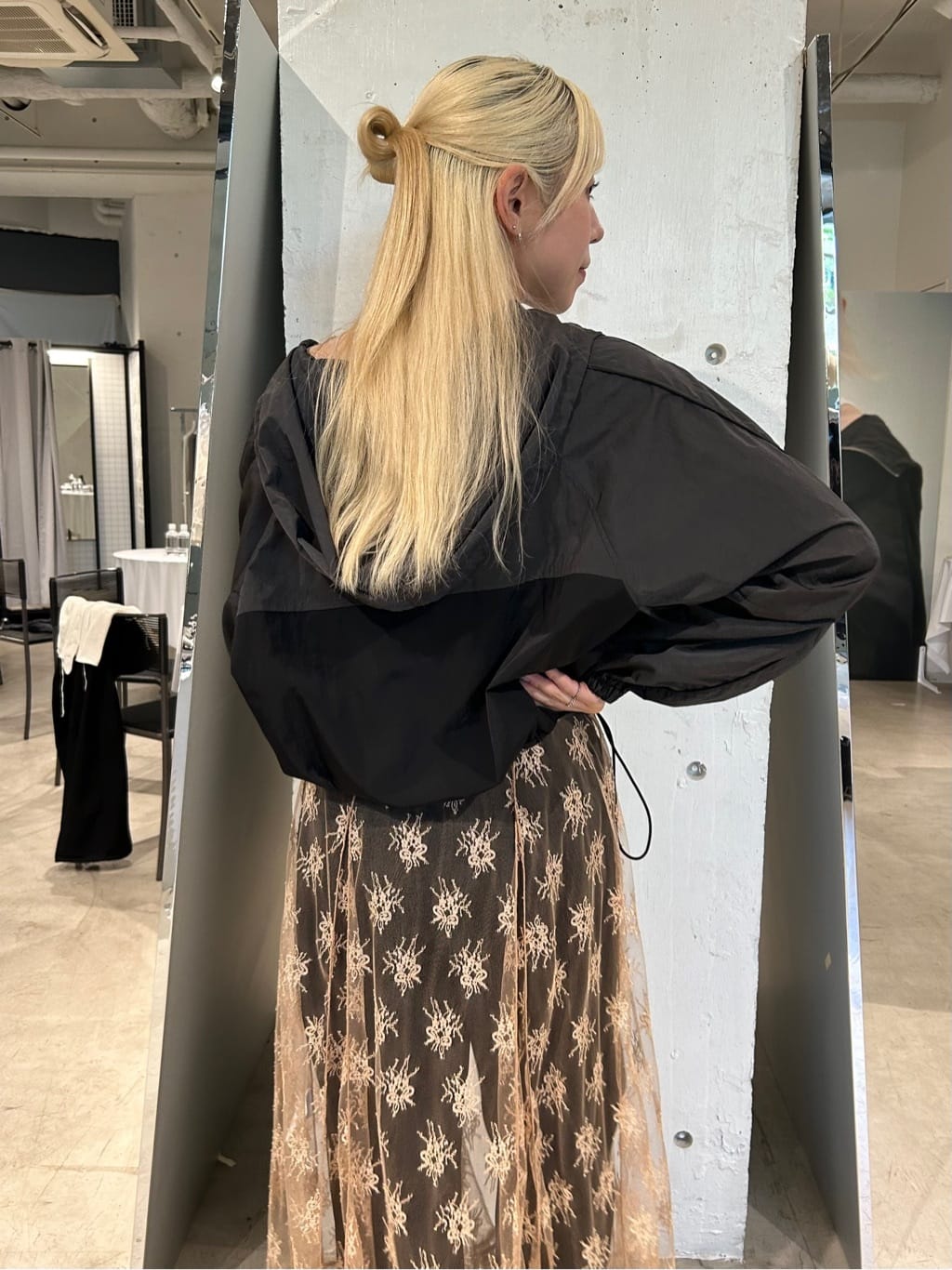 honoka Aさんの「CODE A｜urban light crop blouson」を使ったコーディネート