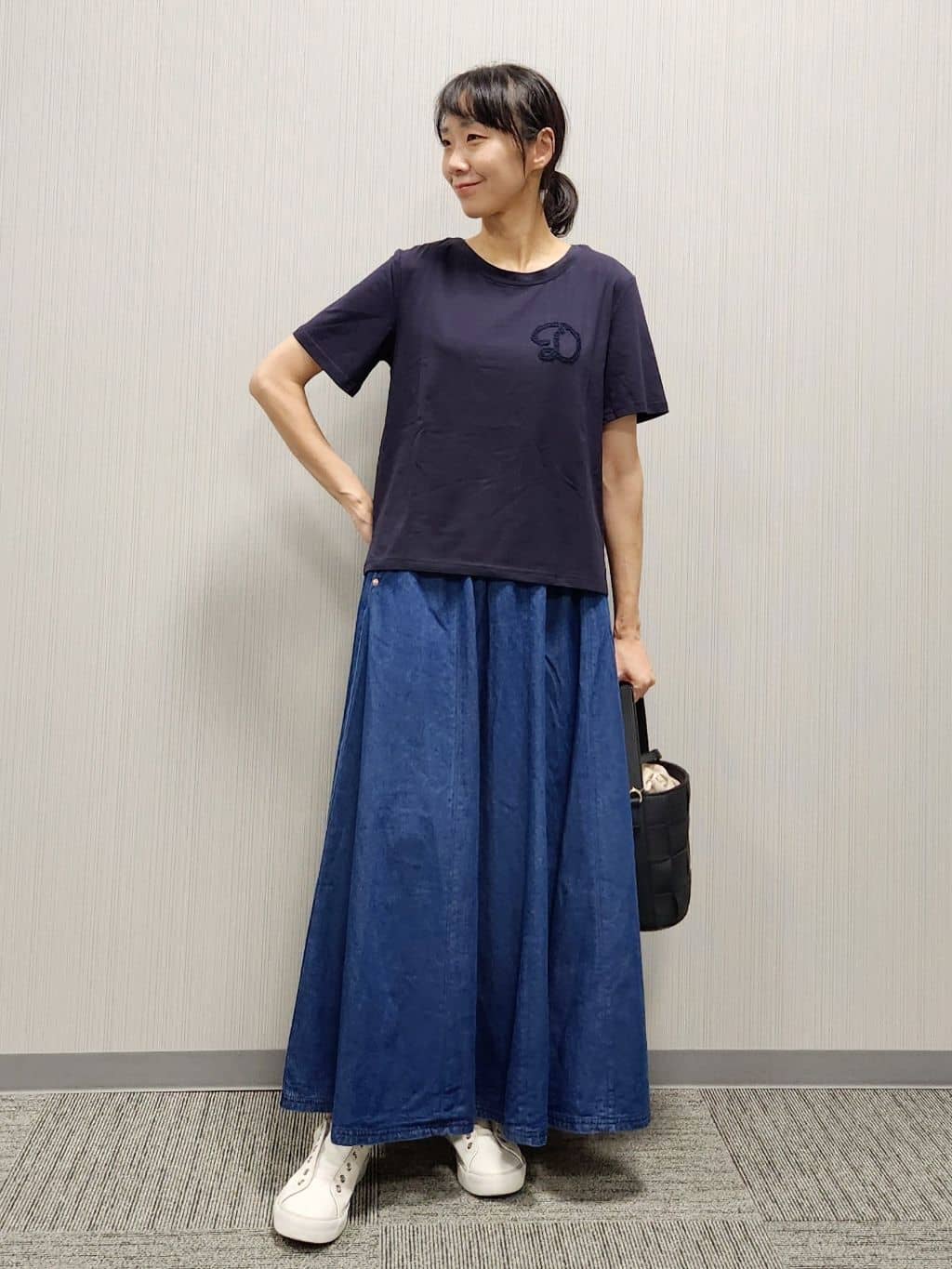 naraさんの「Dessin｜【洗える】チュール刺繍Tシャツ」を使ったコーディネート