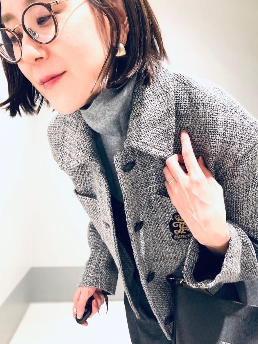 Furuさんの「DRESSTERIOR｜◆エンブレムショートブルゾン」を使ったコーディネート