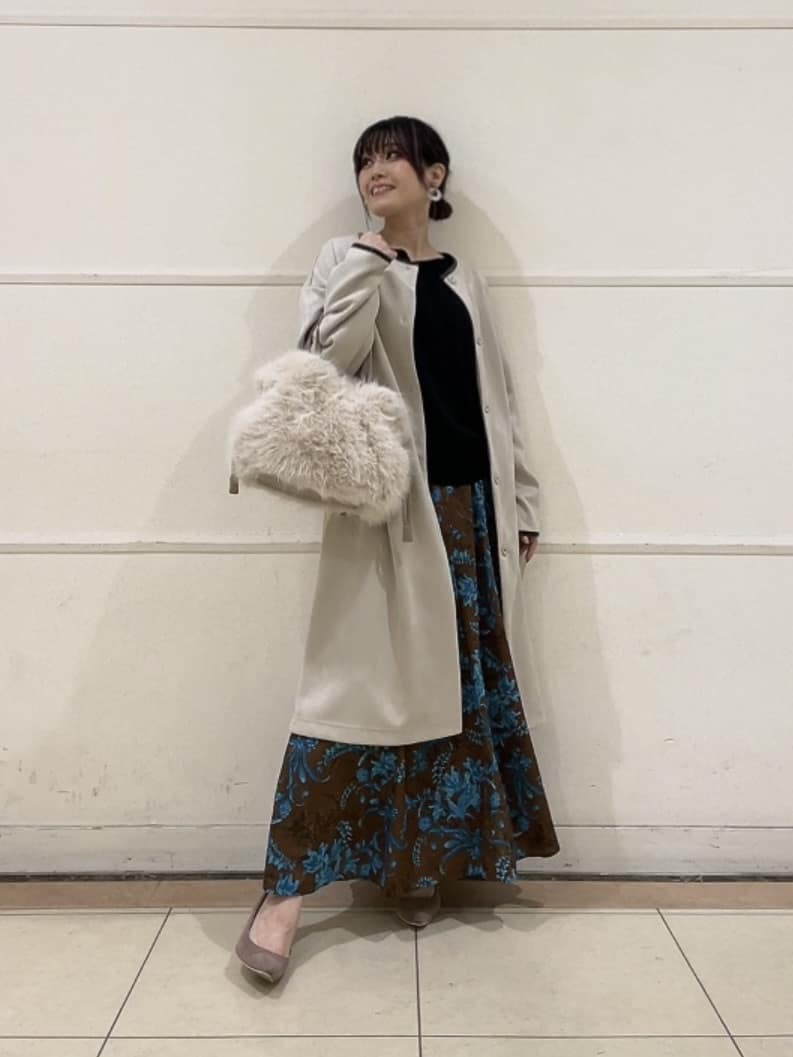 watanabeさんの「UNTITLED｜【アンサンブル可/洗える】シルクウールカシミヤ ドルマンスリーブニット」を使ったコーディネート