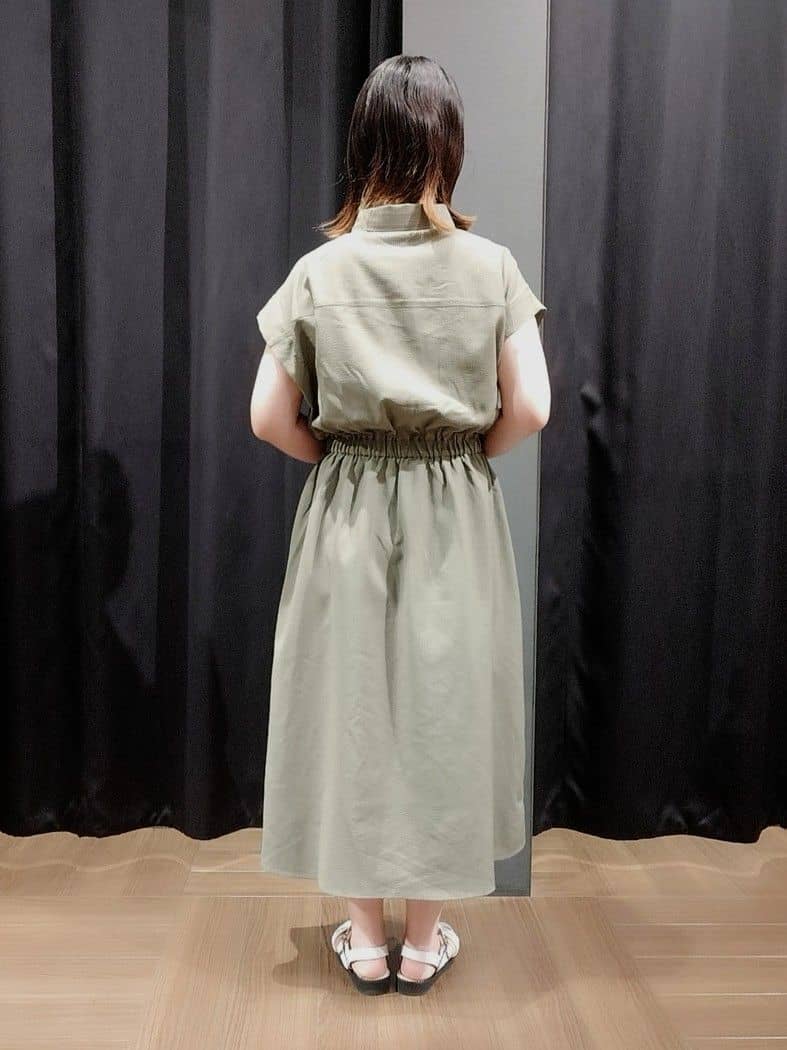 naoさんの「THE SHOP TK｜サッカーワンピース【洗濯機OK/UVカット】」を使ったコーディネート
