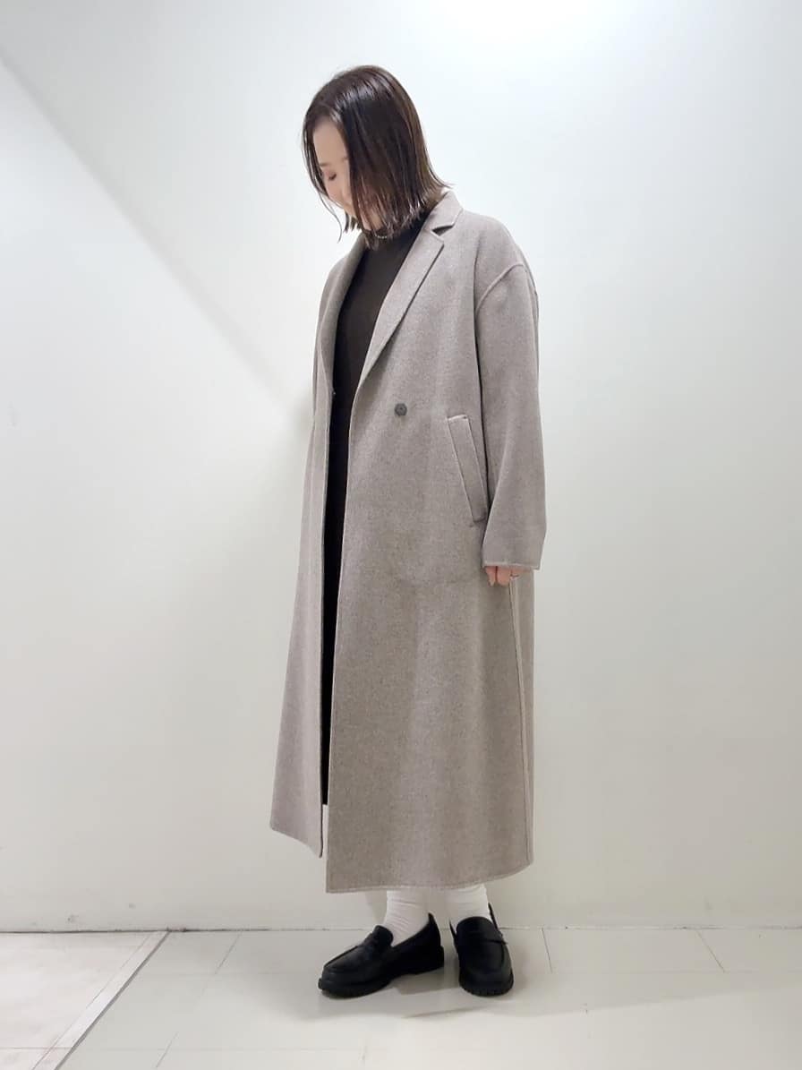 YUIさんの「UNTITLED｜【ロング丈/軽やか】テーラード　リバーコート」を使ったコーディネート