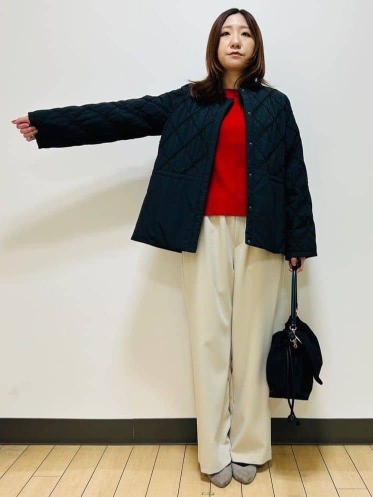 miiiさんの「Reflect｜【気軽な羽織に◎】中綿キルティングショートコート」を使ったコーディネート