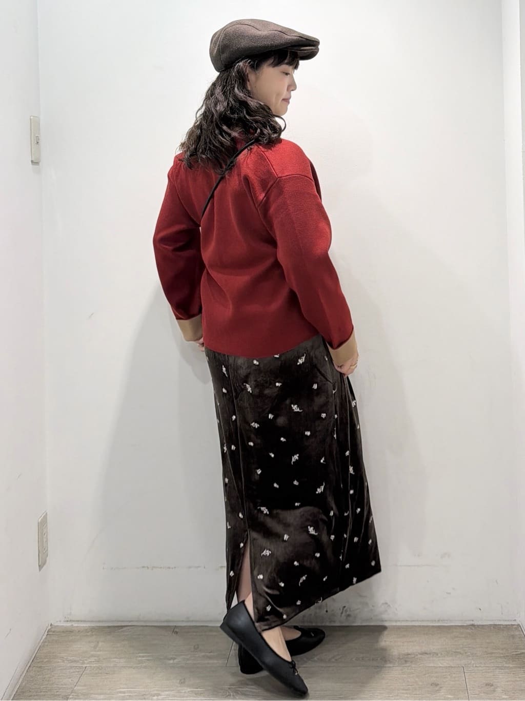 sumicaさんの「OPAQUE.CLIP｜ベロアナロースカート／セットアップ対応可【洗濯機OK】」を使ったコーディネート