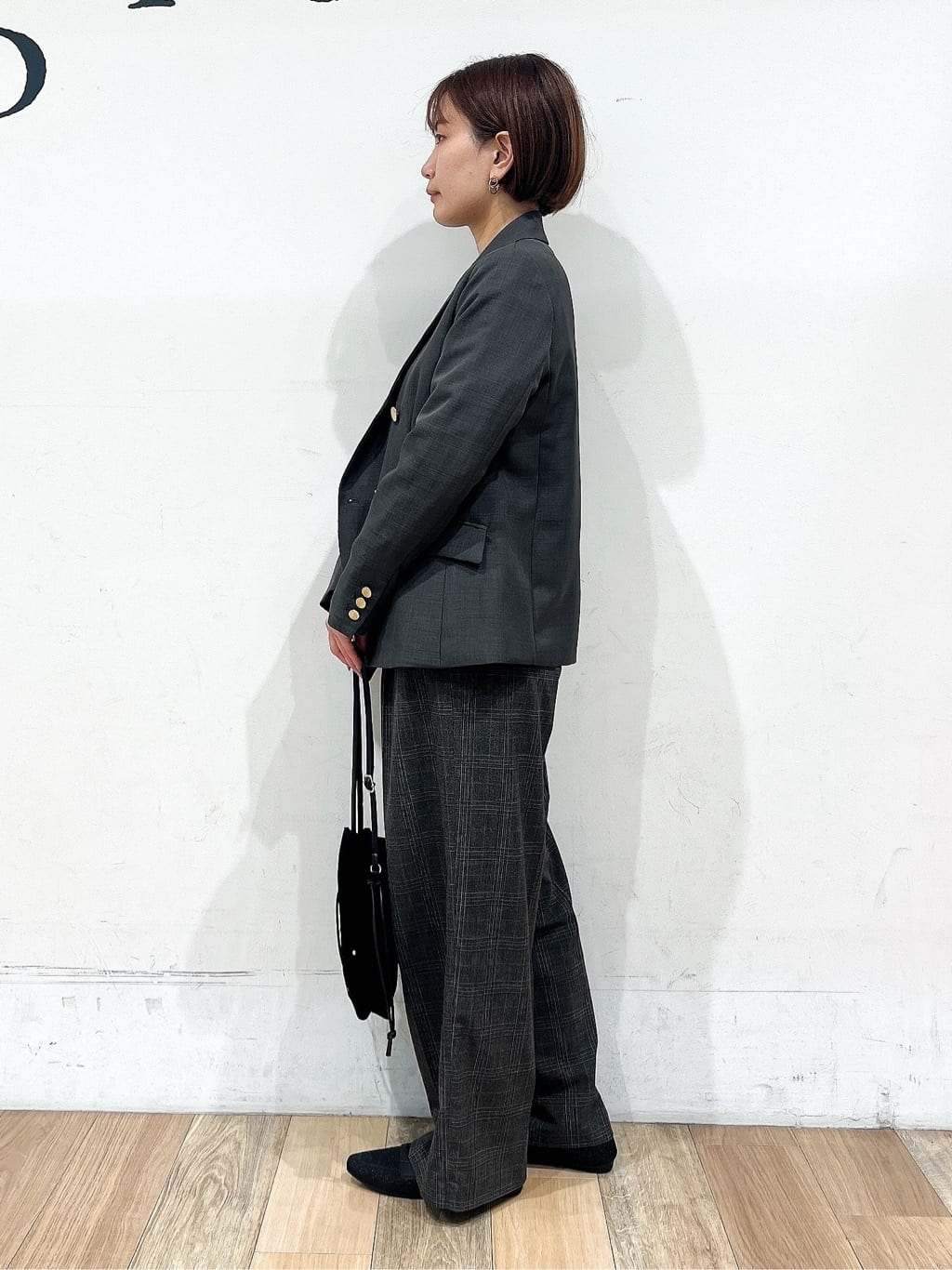 山さんさんの「grove｜【カセット服】ダブルブレストテーラードジャケット」を使ったコーディネート