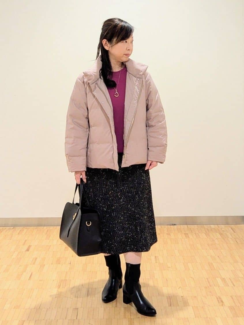 なおさんの「Reflect｜【ゆったり着られる◎】ラグランスリーブニット」を使ったコーディネート