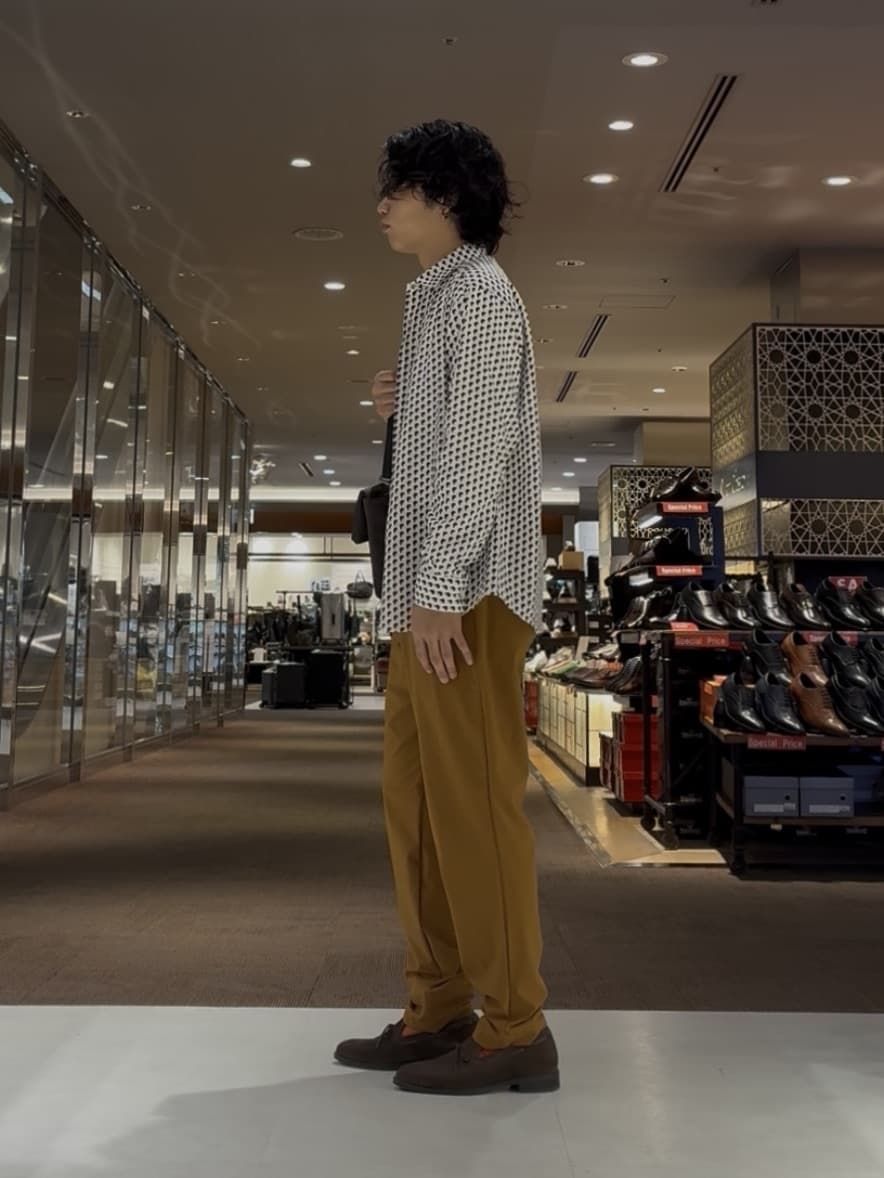 Renさんの「TAKEO KIKUCHI｜ボーラーハット柄 長袖シャツ」を使ったコーディネート