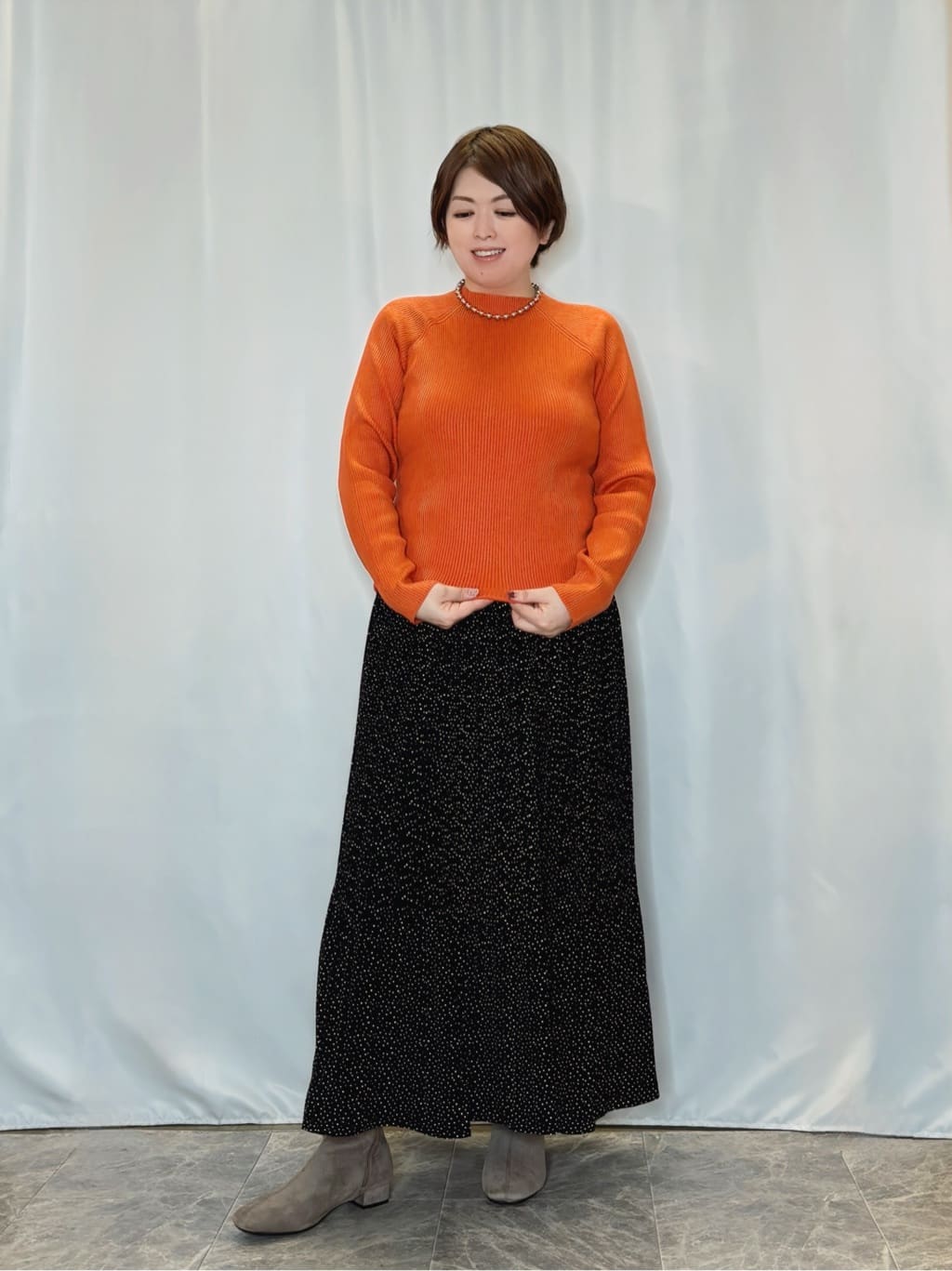 たみさんの「SHOO･LA･RUE｜【S-LL】オンとオフどちらにも使える 軽量なノーカラーブルゾン」を使ったコーディネート