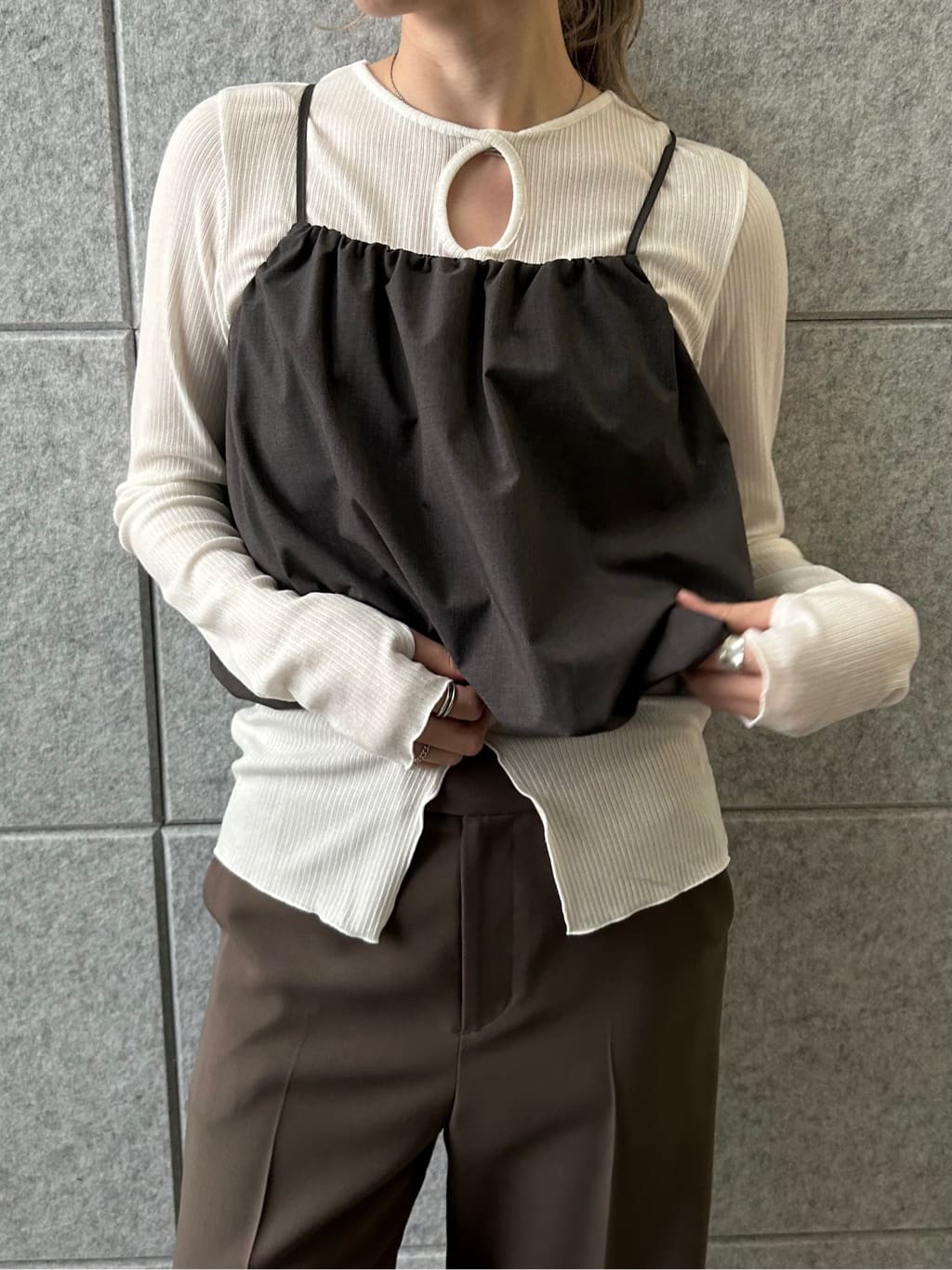 honoka Aさんの「CODE A｜balloon cami」を使ったコーディネート