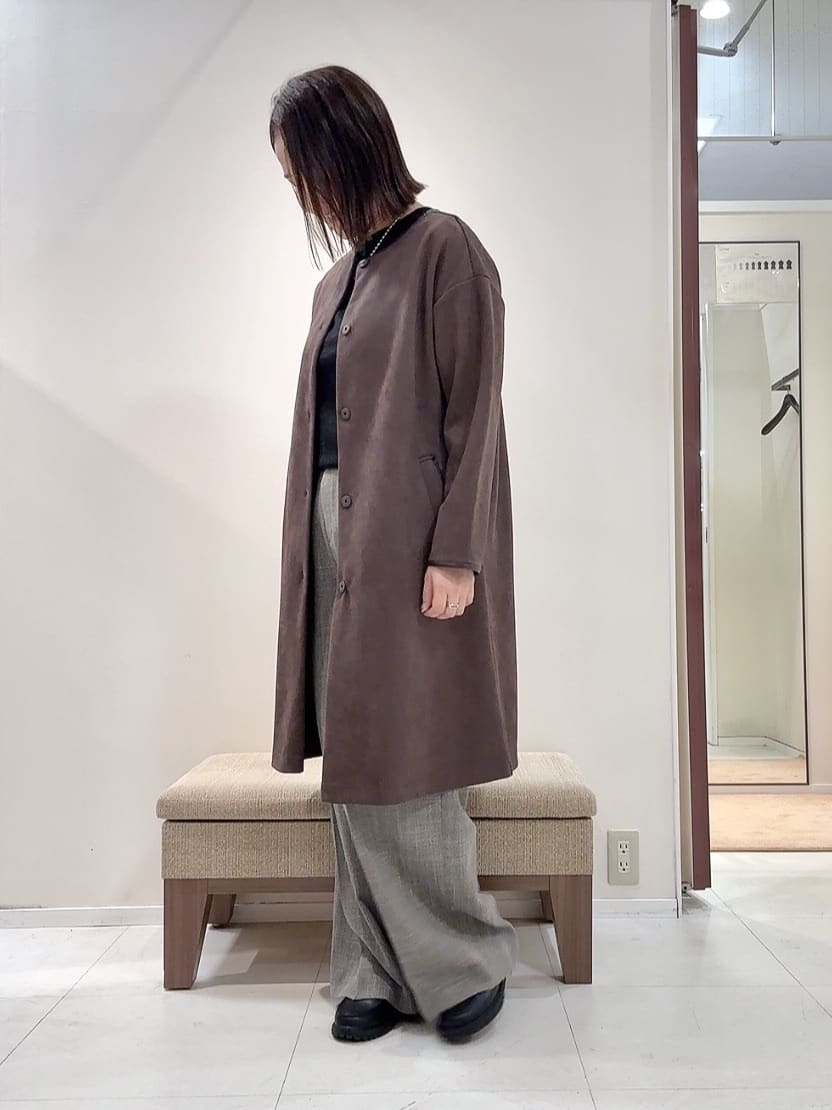 YUIさんの「UNTITLED｜【アンサンブル可/六分袖/洗える】ウールシルクニット」を使ったコーディネート