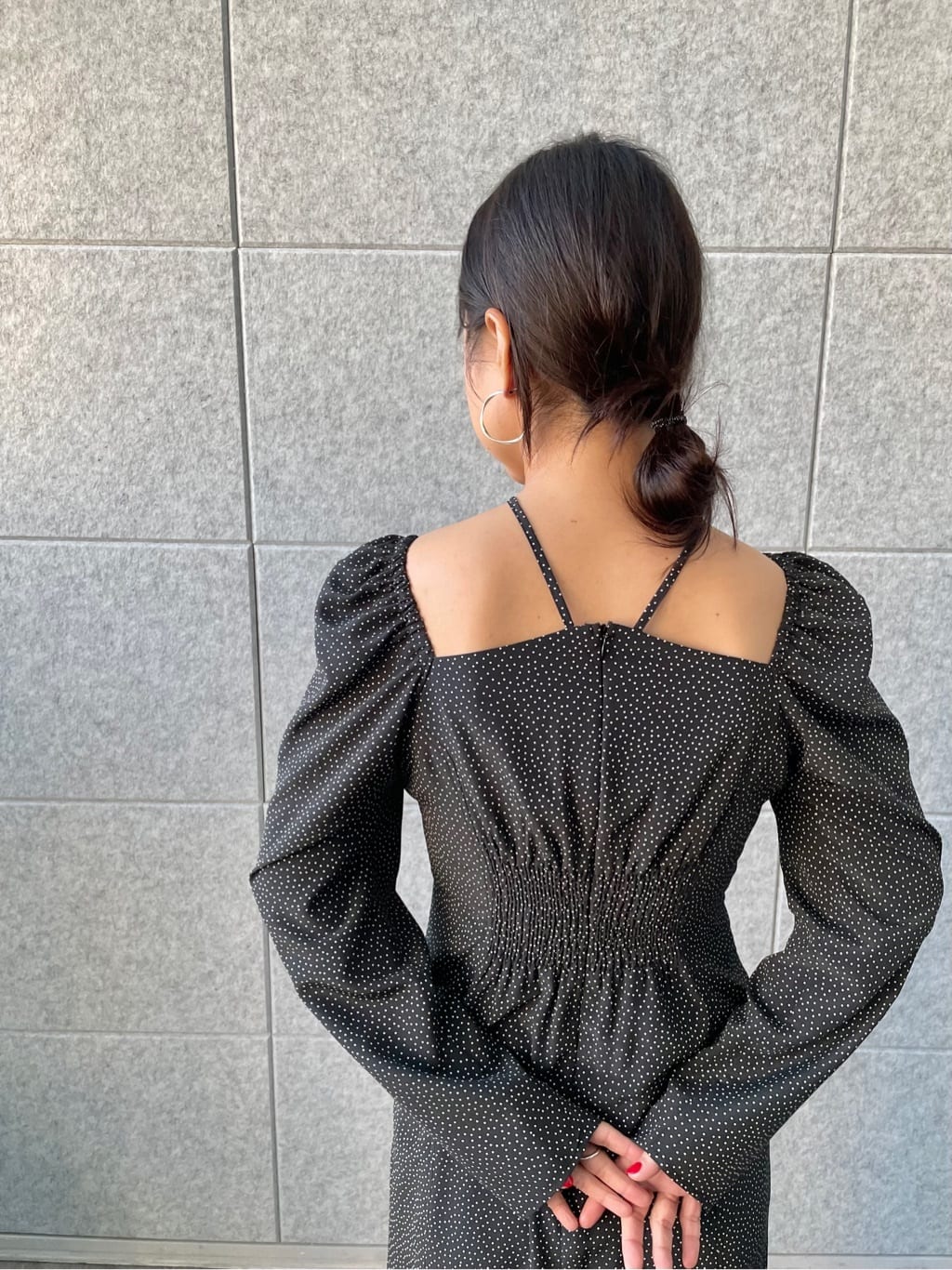kanakoさんの「CODE A｜femi dot dress」を使ったコーディネート