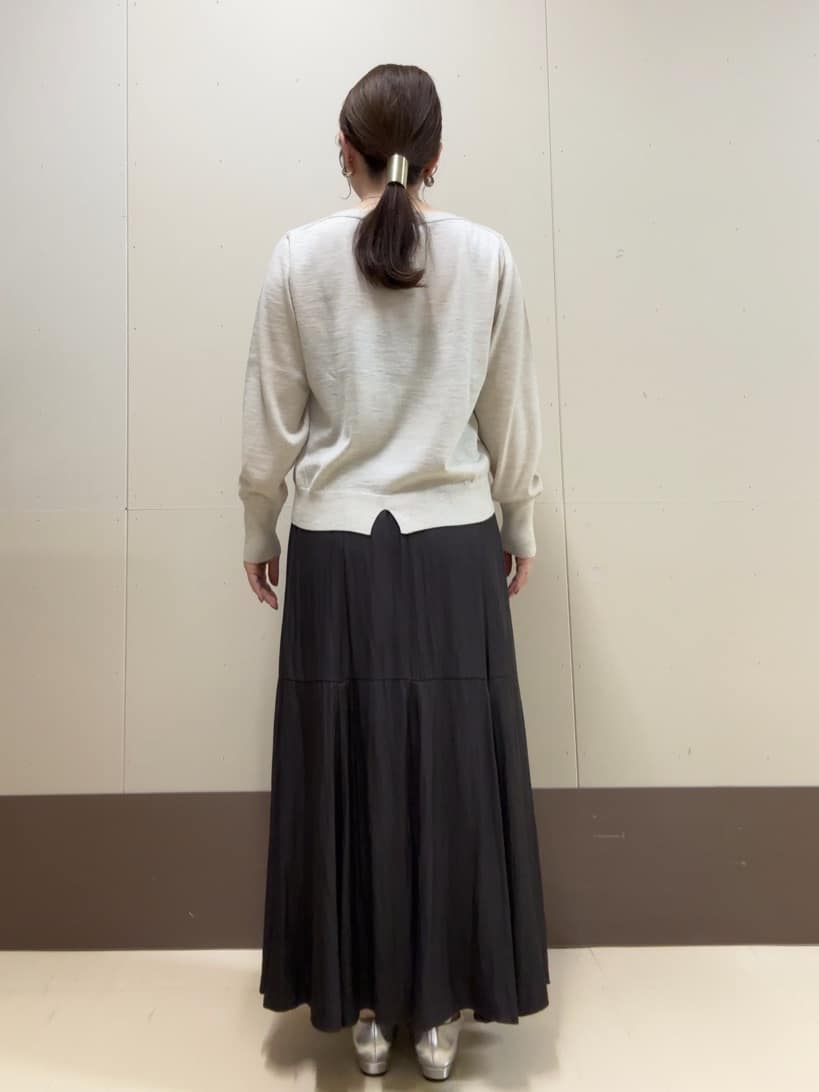 Atsumiさんの「UNTITLED｜【アンサンブル可/洗える/ボタンなし】シルクウールカシミヤ 着流しカーディガン」を使ったコーディネート