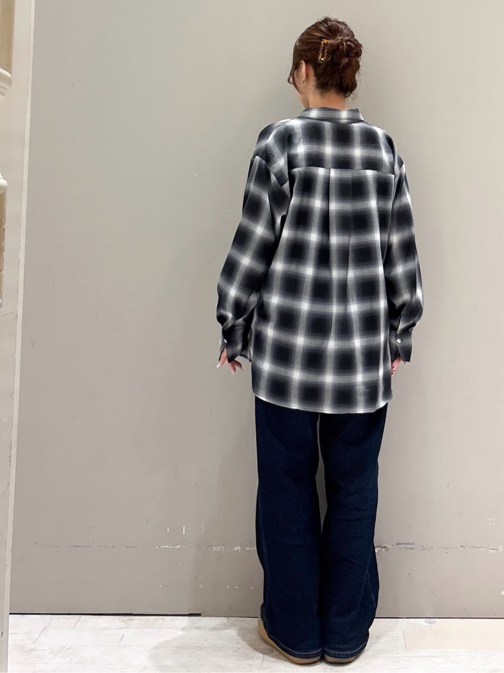かほさんの「OPAQUE.CLIP｜ワイドストラップリブキャミソール【ストレッチ／洗濯機洗い可】」を使ったコーディネート