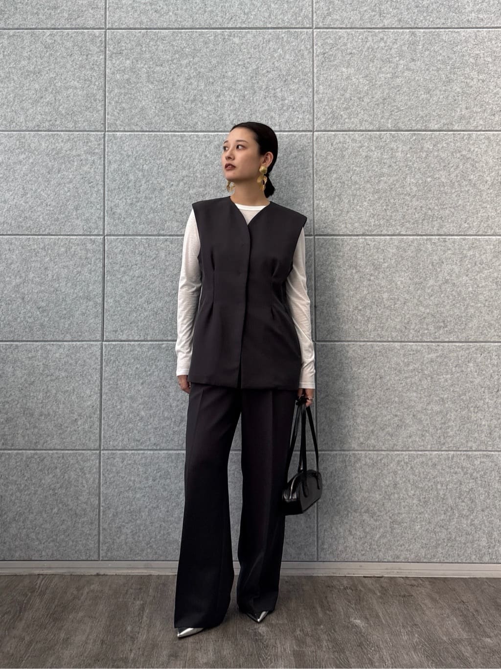 ayanoさんの「INDIVI｜シグネチャーシアーロンT」を使ったコーディネート