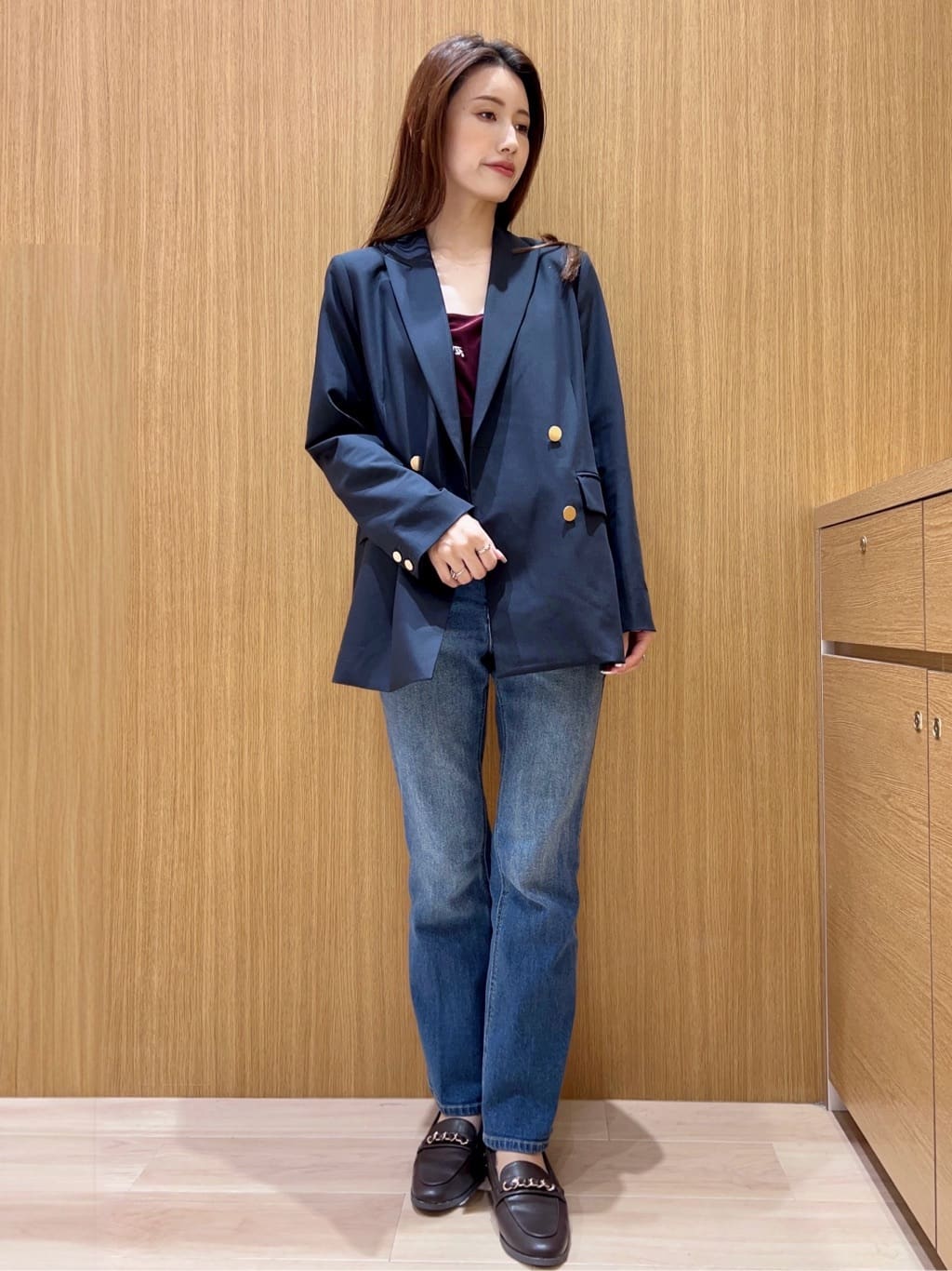 maiさんの「OPAQUE.CLIP｜ベロアキャミ／セットアップ対応可【洗濯機OK】」を使ったコーディネート