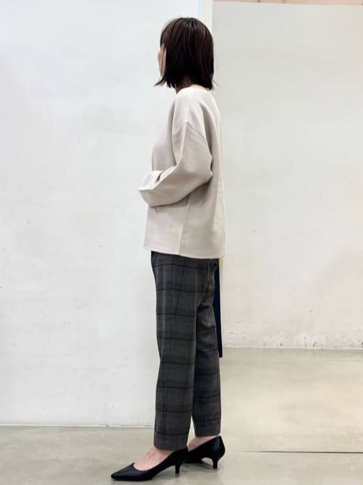 fujiさんの「THE SHOP TK｜【S-XLサイズ/選べる7色】どこから見ても美しい ガーターニット/毛玉になりにくい/洗濯機OK」を使ったコーディネート