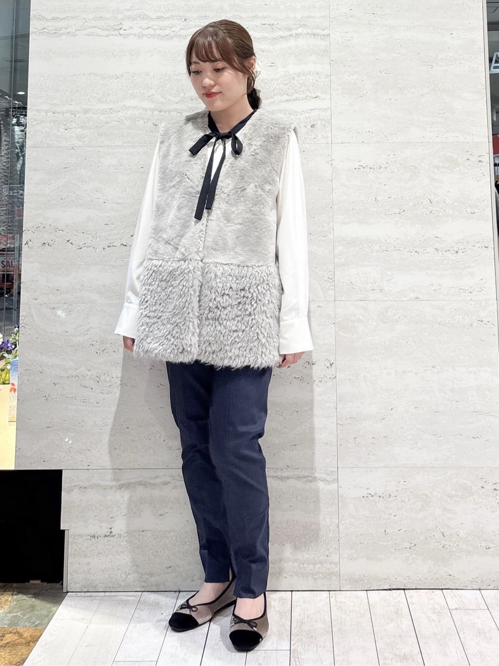 かほさんの「OPAQUE.CLIP｜《美人百花掲載》名品フラットバレエシューズ」を使ったコーディネート