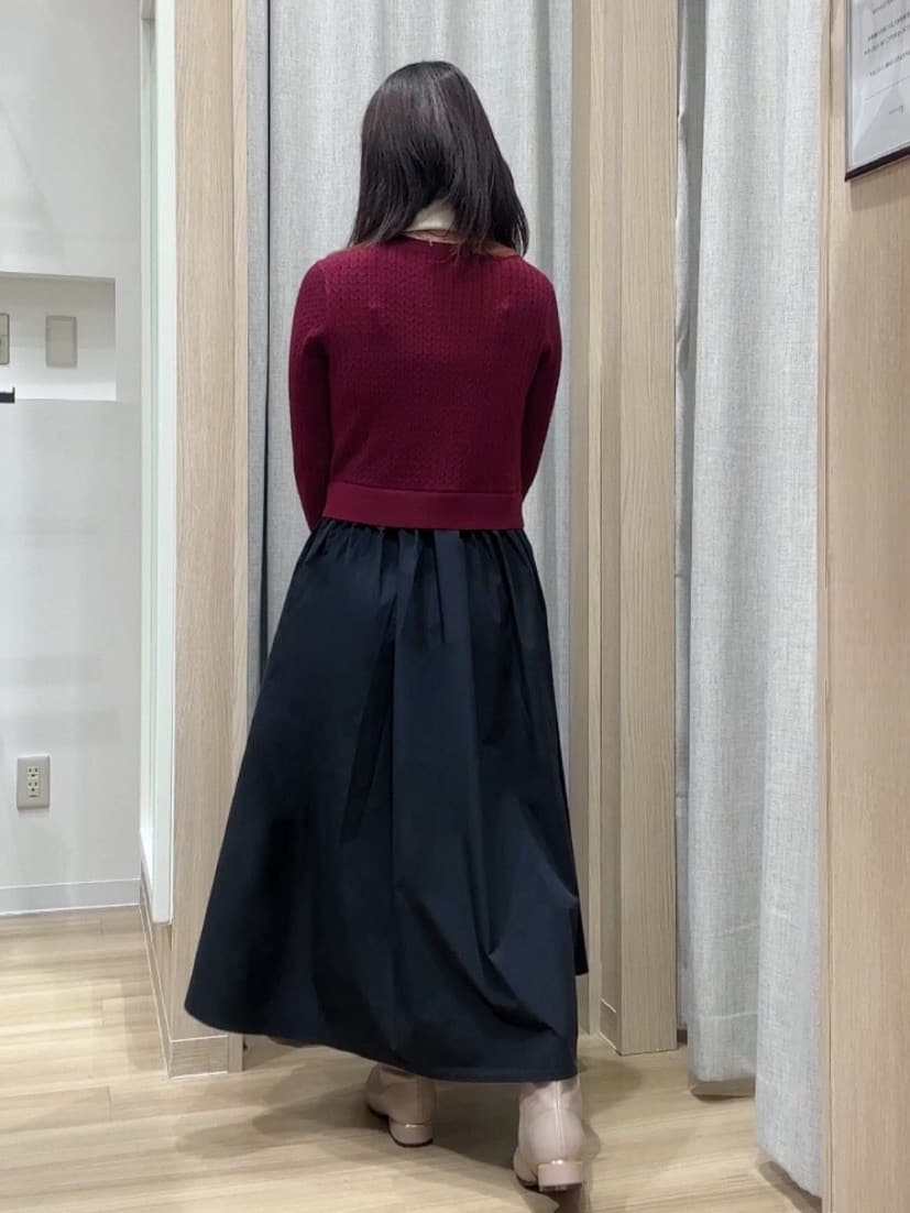 Fumikaさんの「grove｜ケーブルニットドッキングワンピース」を使ったコーディネート