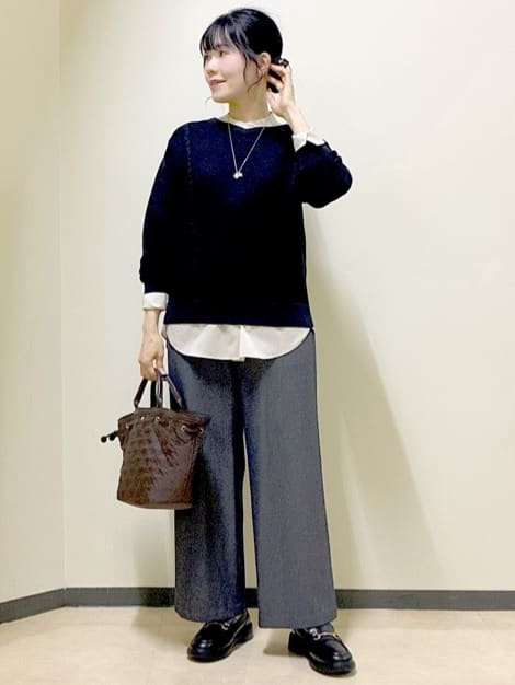  beni_gingerさんの「Reflect｜【パンツ合わせにぴったり◎】ゆったりオフボディニット」を使ったコーディネート
