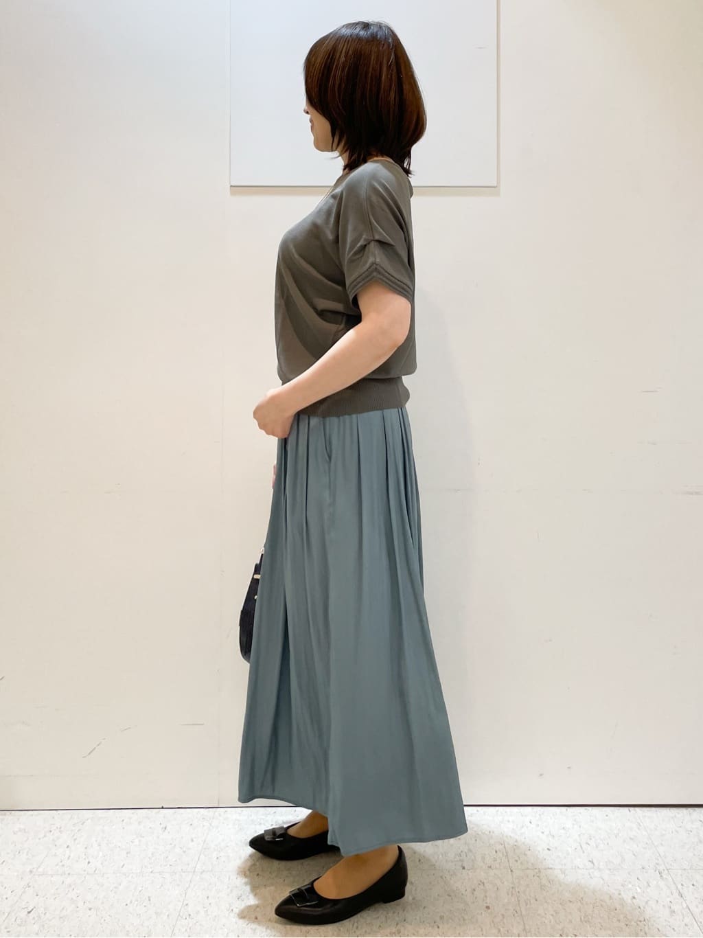 めいさんの「Reflect｜【ウエストゴム仕様／長く着られる◎】スカーチョパンツ」を使ったコーディネート