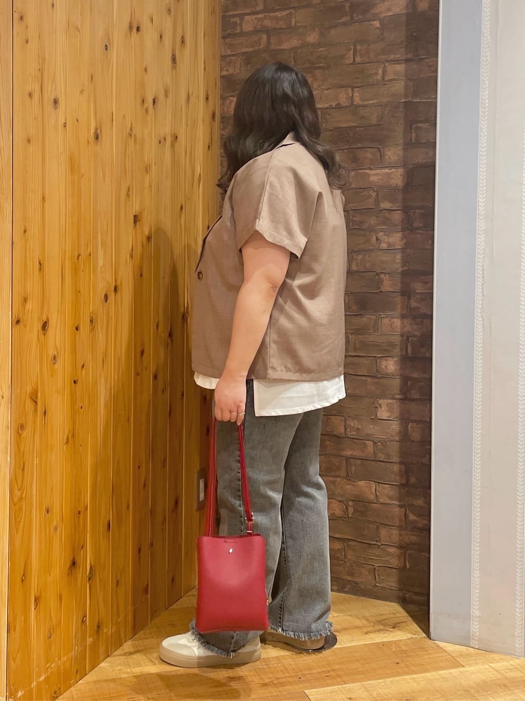 Risaさんの「SHOO･LA･RUE｜【S-LL】さらりと着たい大人のための 麻調半袖ジャケット」を使ったコーディネート