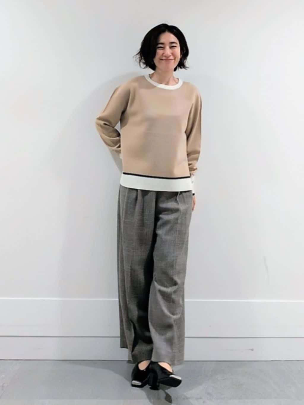 ミズタさんの「UNTITLED｜【アンサンブル可/ジャケット風】ウールミラノリブカーディガン」を使ったコーディネート