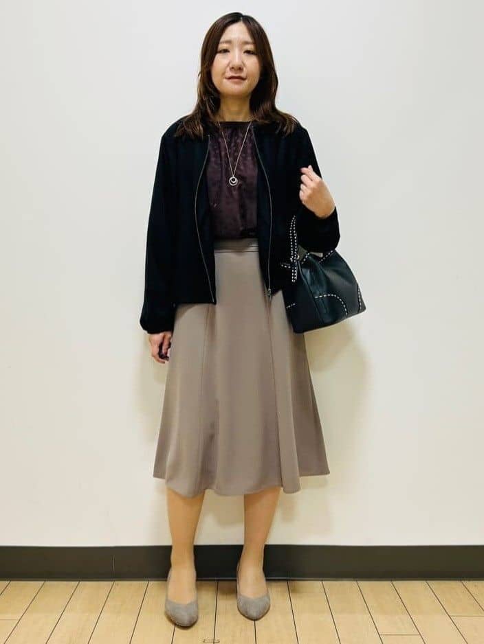 miiiさんの「Reflect｜【ライトアウター／ゆったり羽織れる／気軽な羽織りに◎】ライトブルゾン」を使ったコーディネート