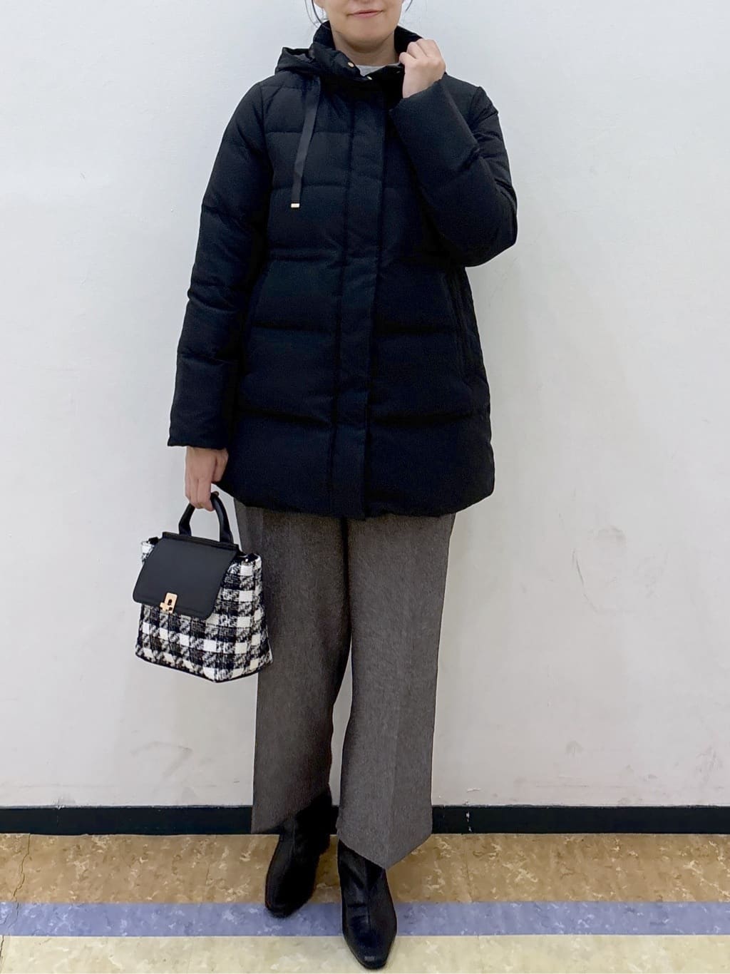 akariさんの「index｜KAWADAダウンドロストミドルコート【撥水／洗濯機OK／2WAY／静電気防止裏地】《XS～3L》」を使ったコーディネート