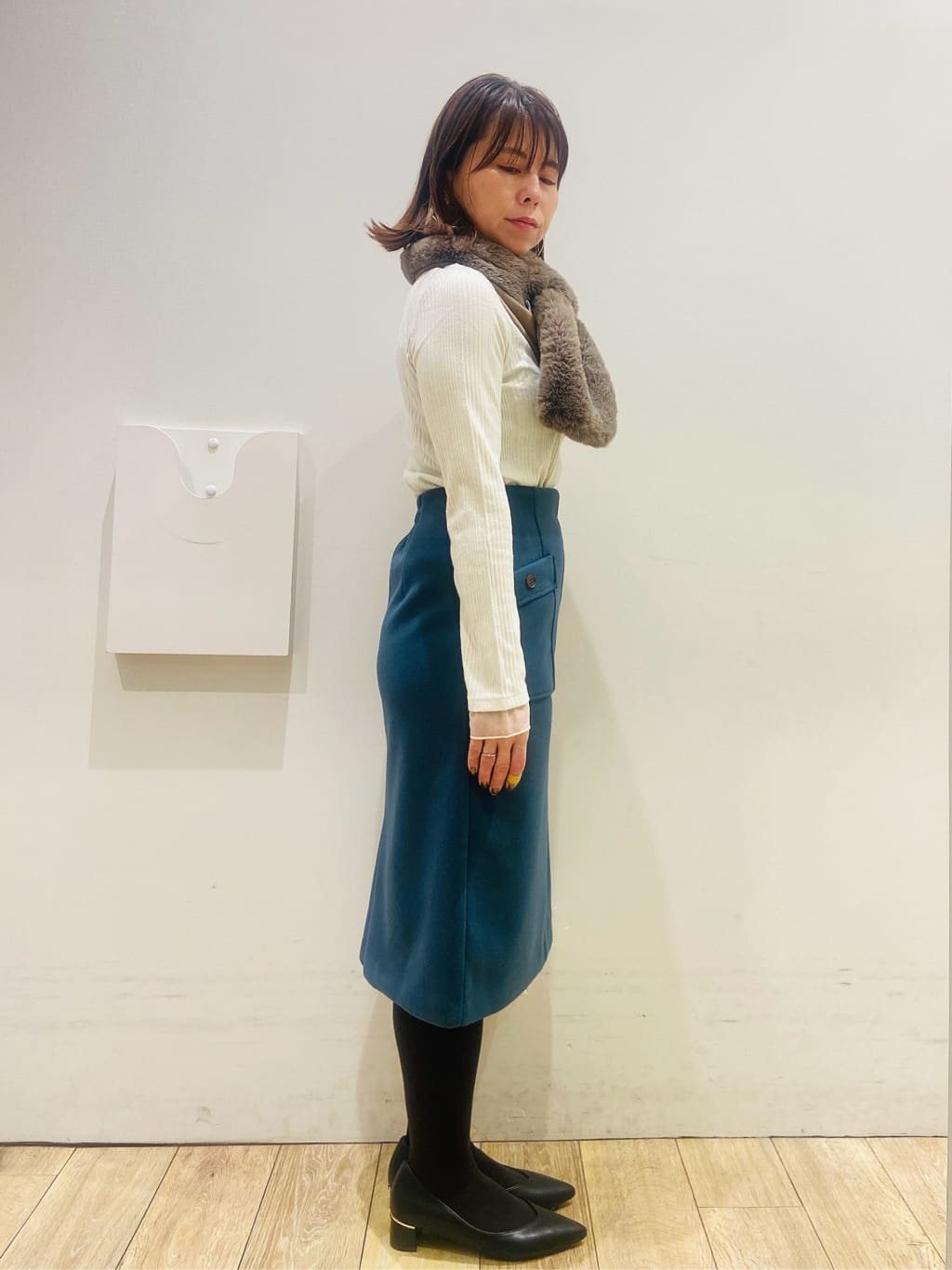 YUKOさんの「index｜ポケットタイトスカート【洗濯機OK／イージーケア／防シワ】」を使ったコーディネート