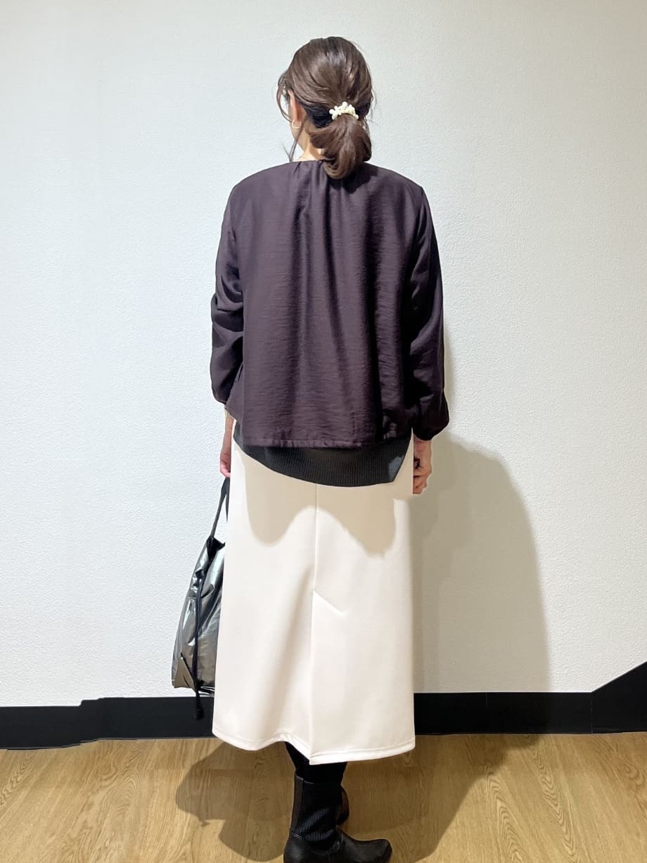 ayaさんの「Reflect｜【ライトアウター／ゆったり羽織れる／気軽な羽織りに◎】ライトブルゾン」を使ったコーディネート