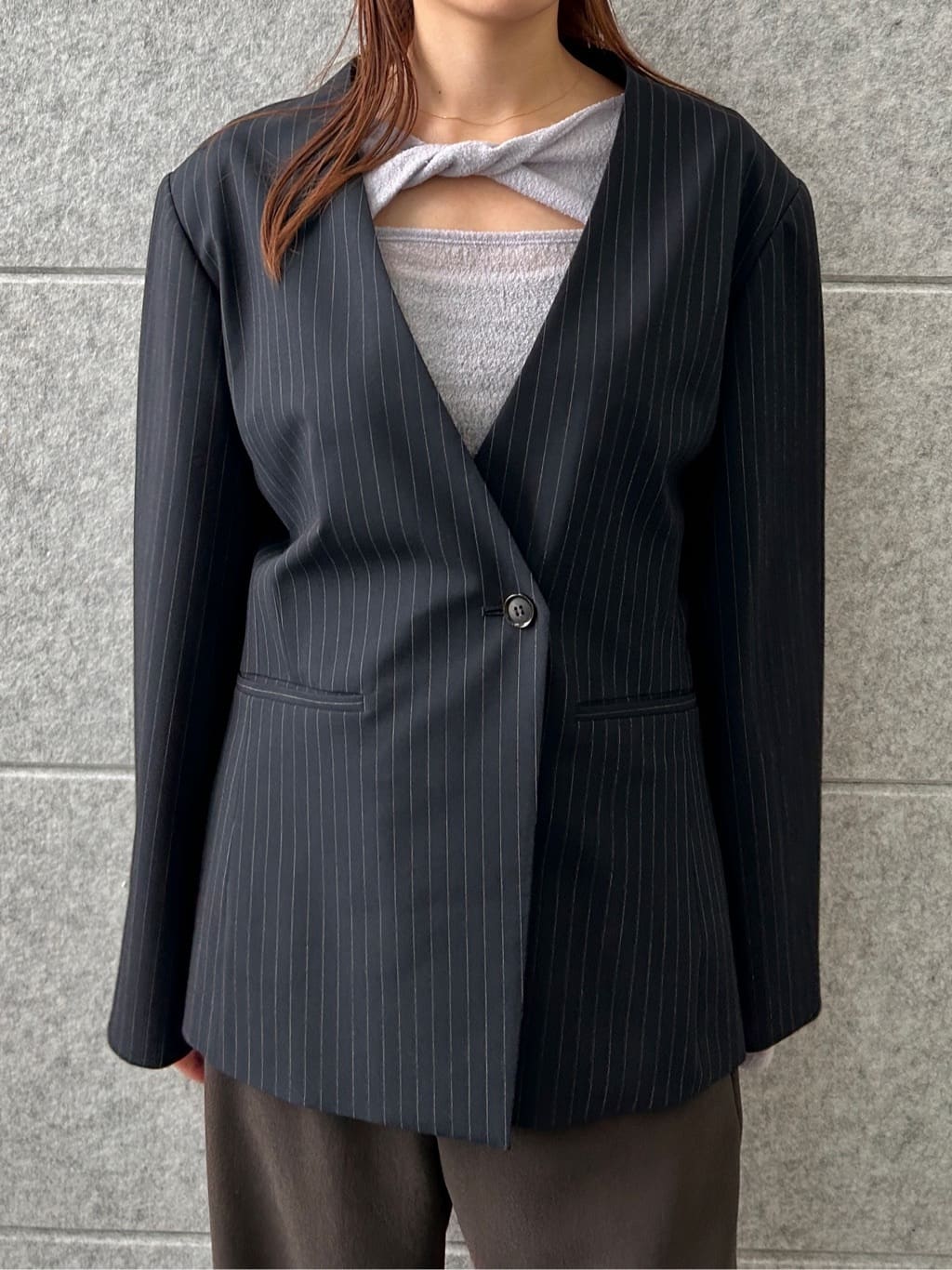 harunaさんの「CODE A｜tailored mood over jacket」を使ったコーディネート