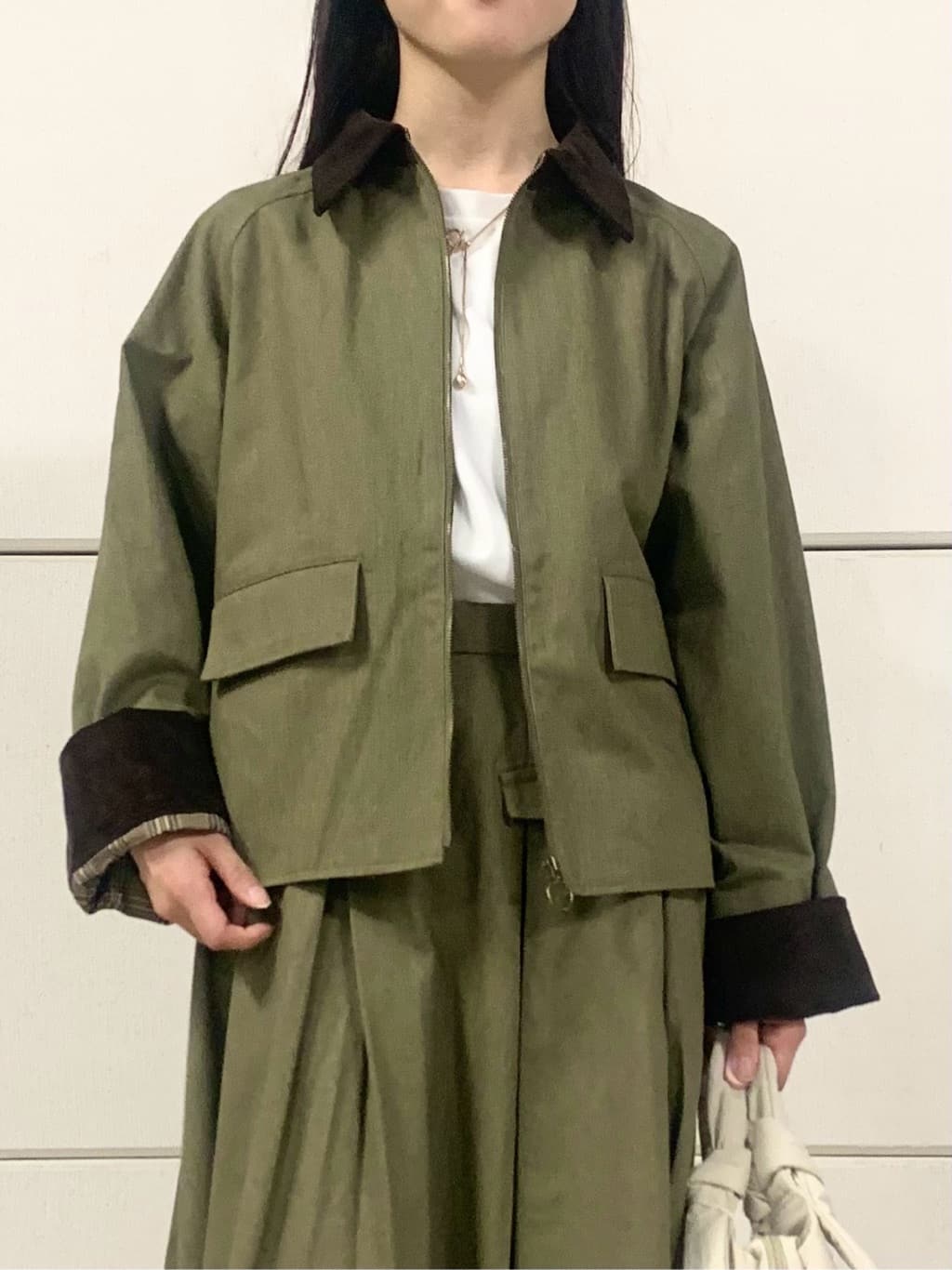 sahoさんの「THE SHOP TK｜カバーオールジャケット【洗える】」を使ったコーディネート
