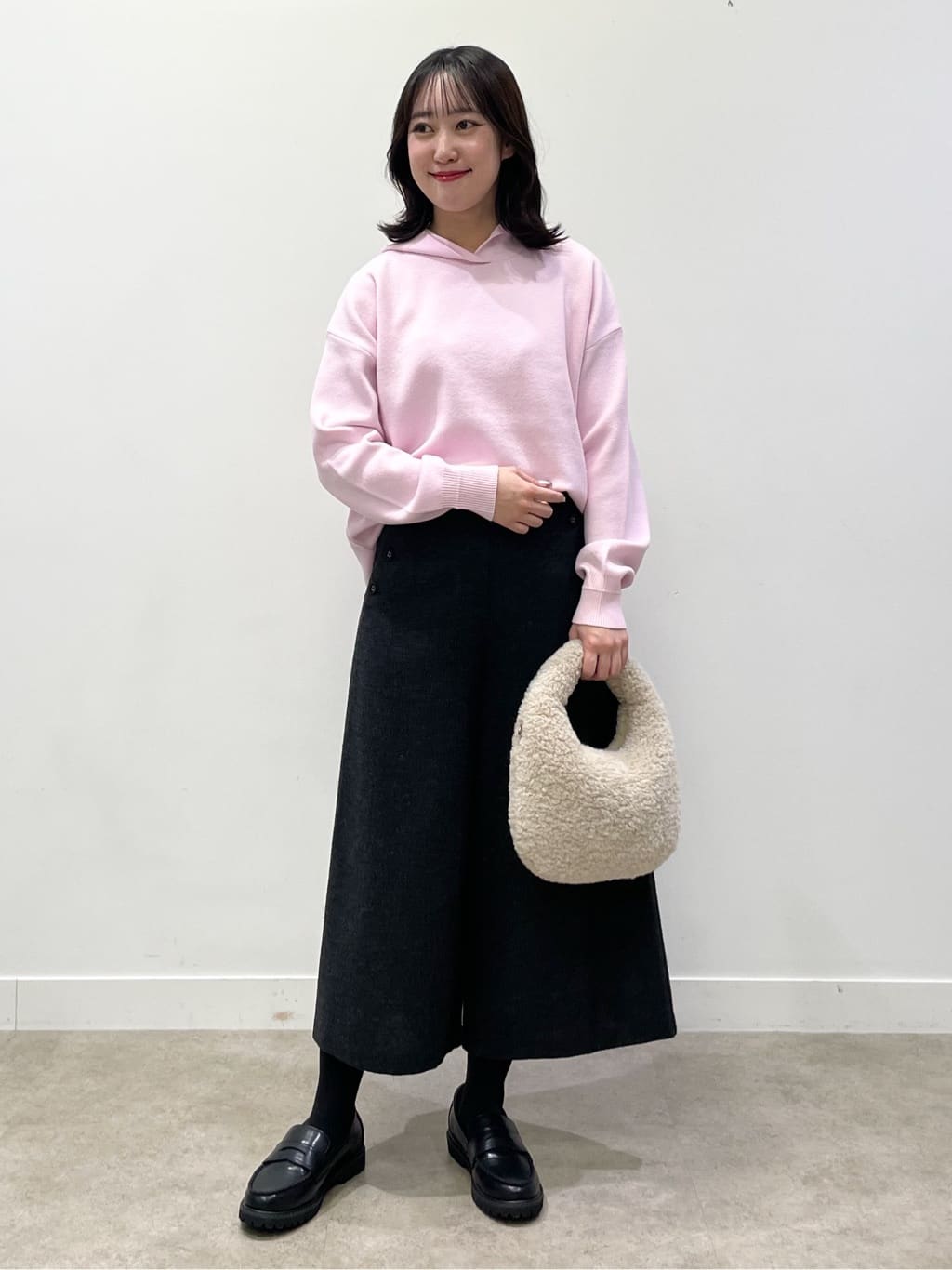 yukariさんの「Dessin｜【洗える／体型カバー】ちょうどいいニットパーカ」を使ったコーディネート