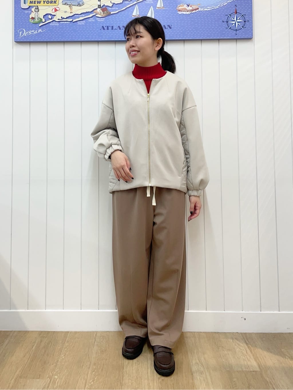 Mayaさんの「Dessin｜ダンボールジップブルゾン」を使ったコーディネート