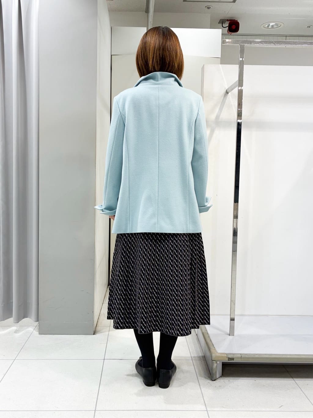 たみちゃんさんの「Reflect｜【SS-4Lサイズ／衿が顔に当たらない◎】スタンドネックミドルコート」を使ったコーディネート
