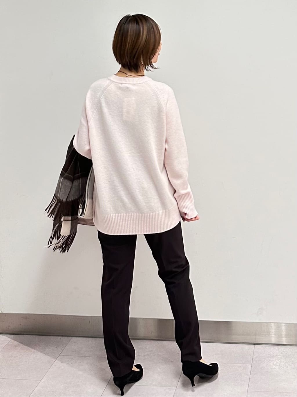 みなこさんの「UNTITLED｜【あったか素材/ストレッチ性】裏起毛テーパードパンツ」を使ったコーディネート