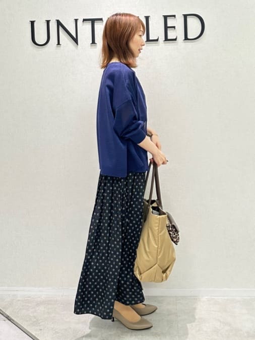 Miwaさんの「UNTITLED｜【セットアップ可/はっ水/通勤】リラククール 半袖ブラウス」を使ったコーディネート