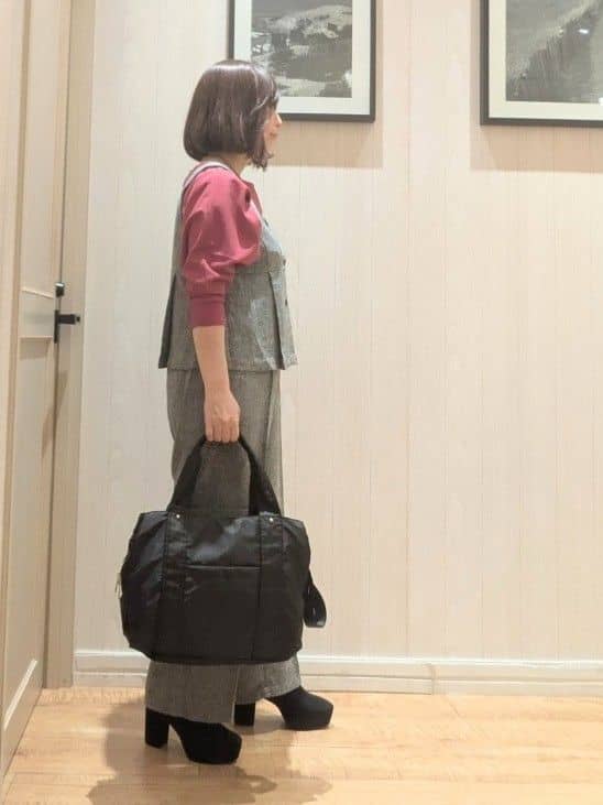 ゆーさんさんの「SHOO･LA･RUE｜【2点セット】着るだけで決まる クラシカルなツイード調セットアップ」を使ったコーディネート