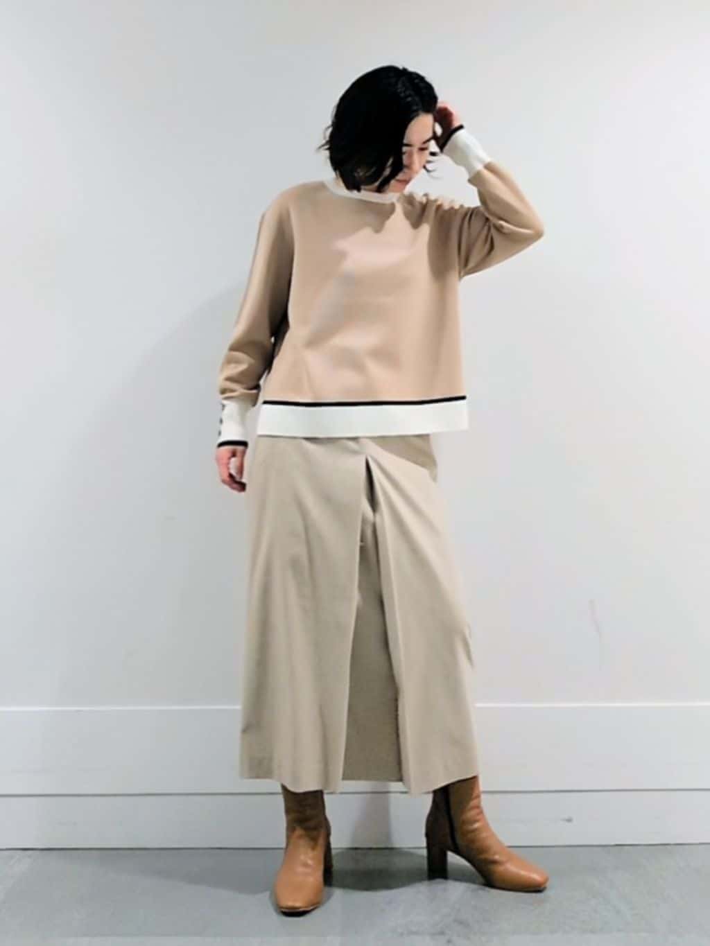 ミズタさんの「UNTITLED｜【アンサンブル可/洗える】ウールミラノリブニット」を使ったコーディネート